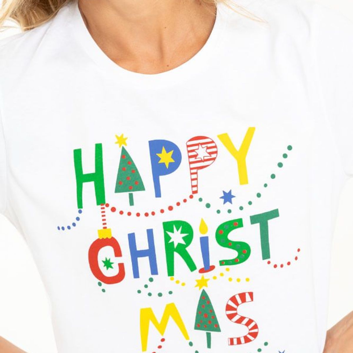 RAGGED - Camiseta navidad Blanco Ragged.
