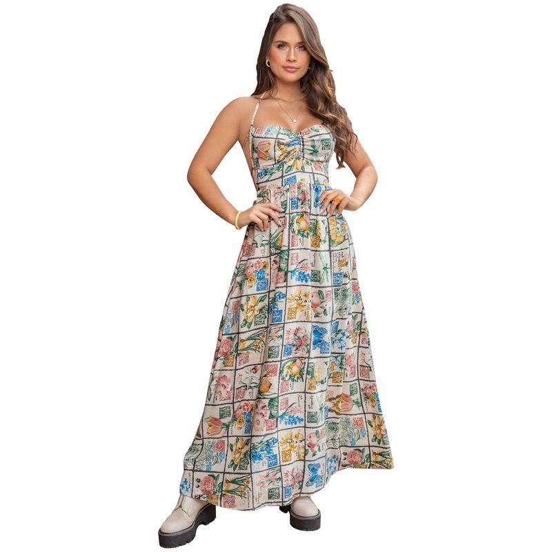 ATYPICAL - Vestido Largo Mujer Multicolor Atypical 89547
