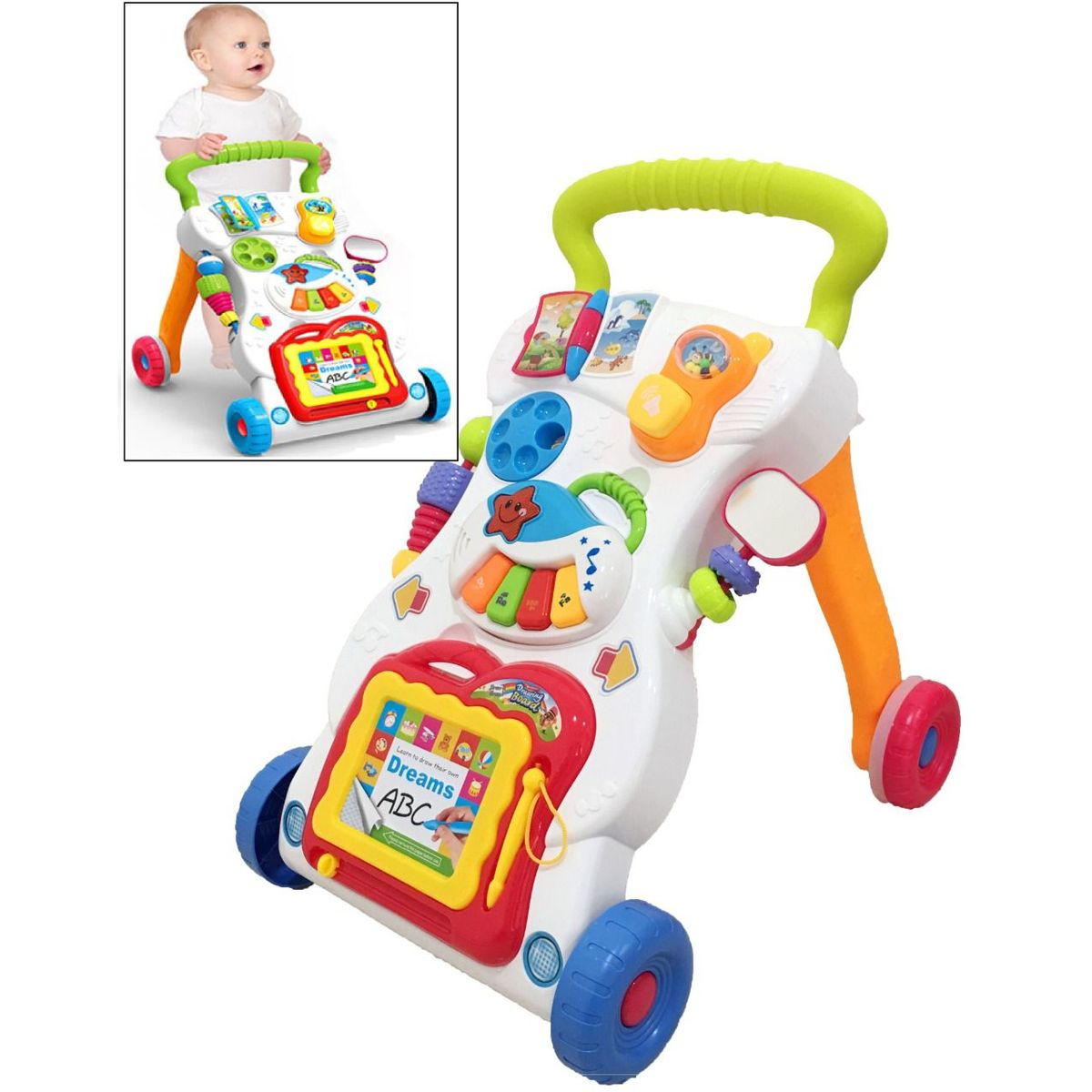 GENERICO - Andadera Caminador Bebes Primeros Pasos Ref HE0801