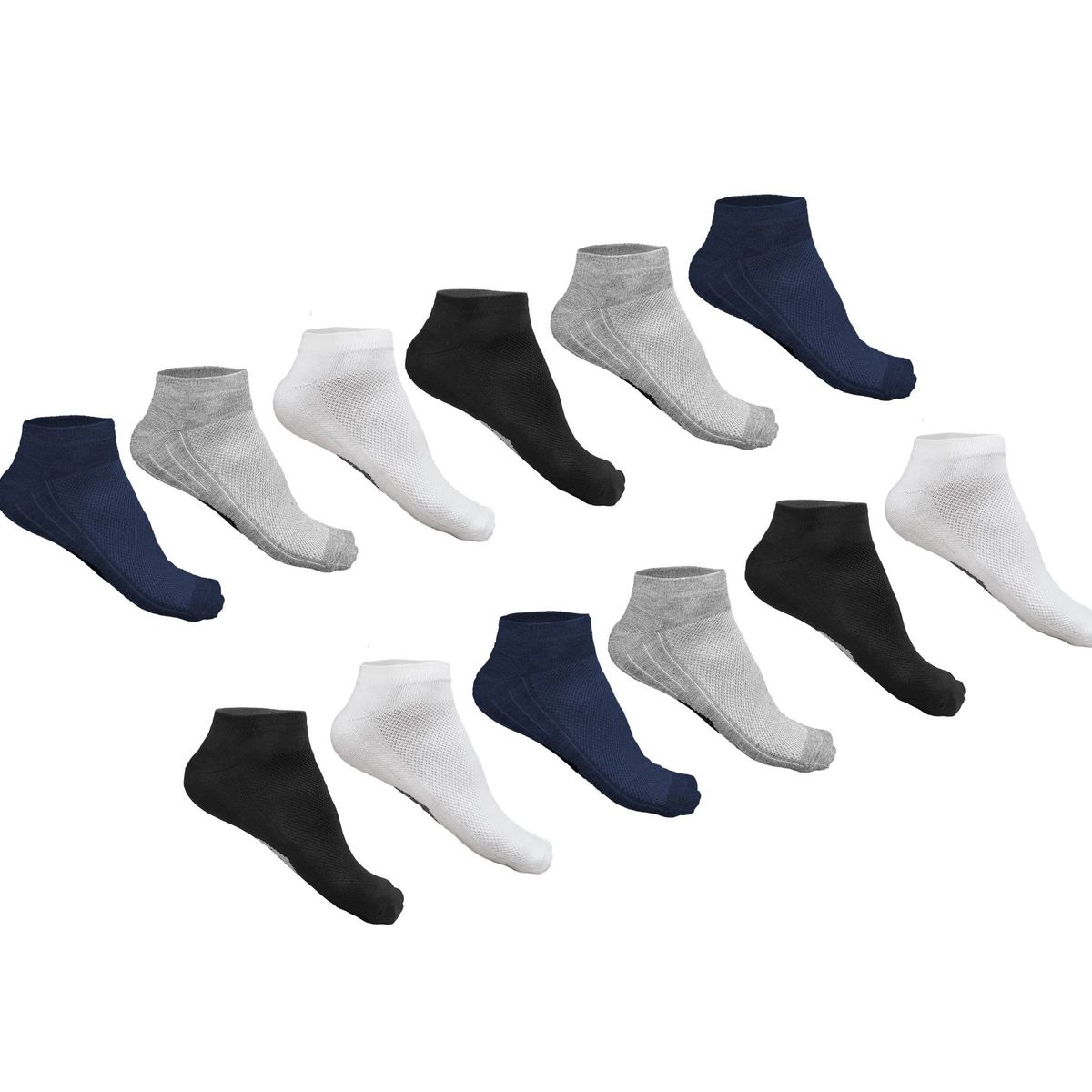 GENERICO - Set x 12 Pares Medias Deportivas Hombre