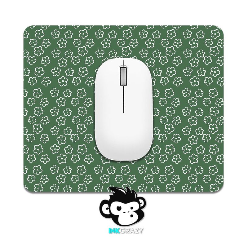 GENERICO - Mouse Pad Flores Verdes