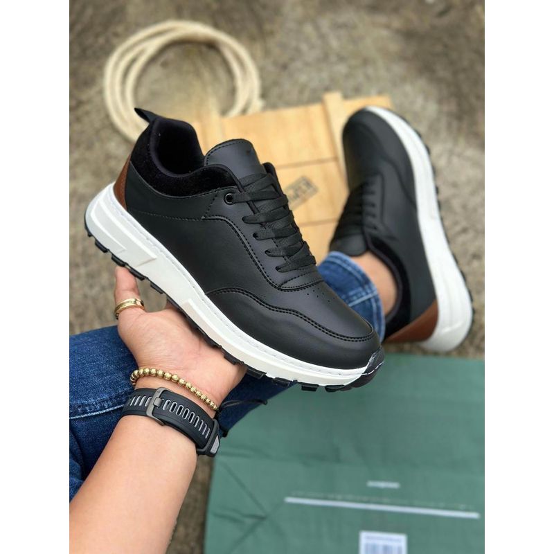 GENERICO - Tenis Caballero Casual Para Toda Ocasión Zapatos Hombre - Negro