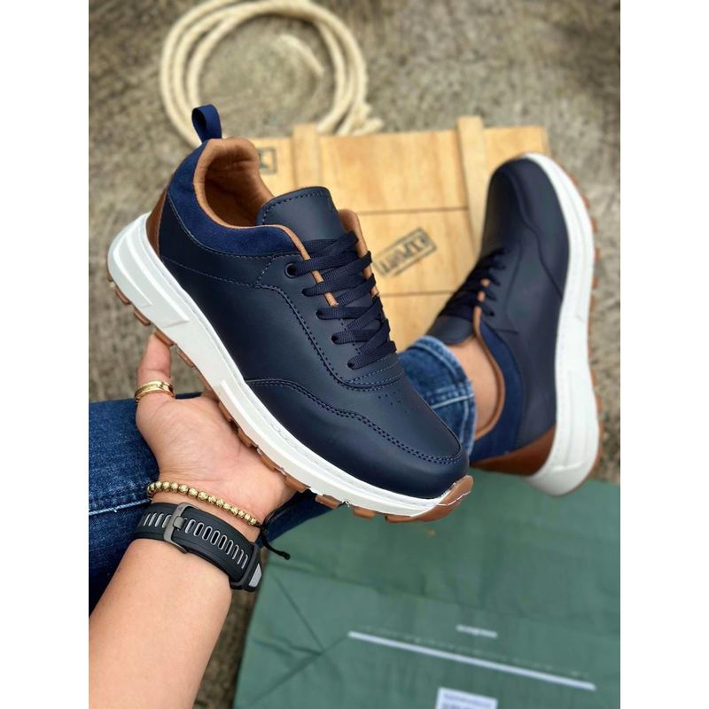 GENERICO - Tenis Hombre Casual Para Toda Ocasión Zapatos Caballero - Azul