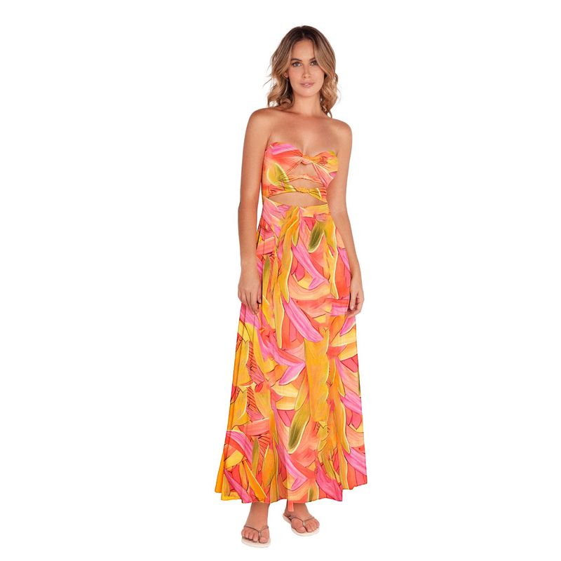 FIORY - VESTIDO LARGO MULTICOLOR FIORY 3190