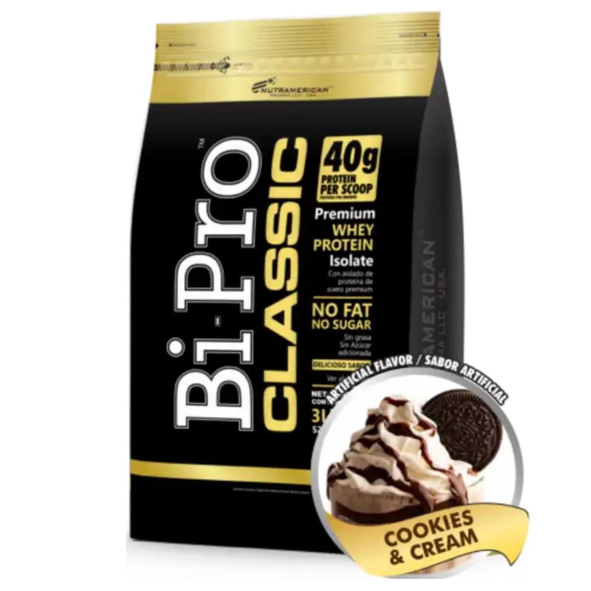 MEGAPLEX - Bi Pro Classic 3 Libras - Cookies and Cream - Nutramerican Pharma