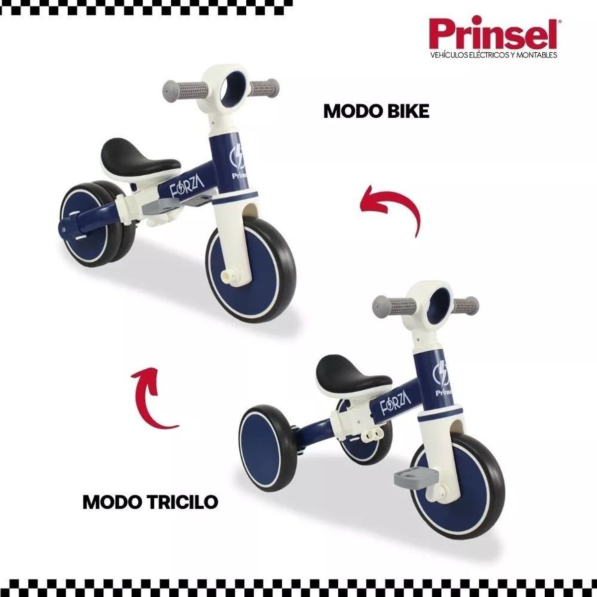 PRINSEL - Bici Balance Ticiclo 2 En 1 Forza Prinsel Azul
