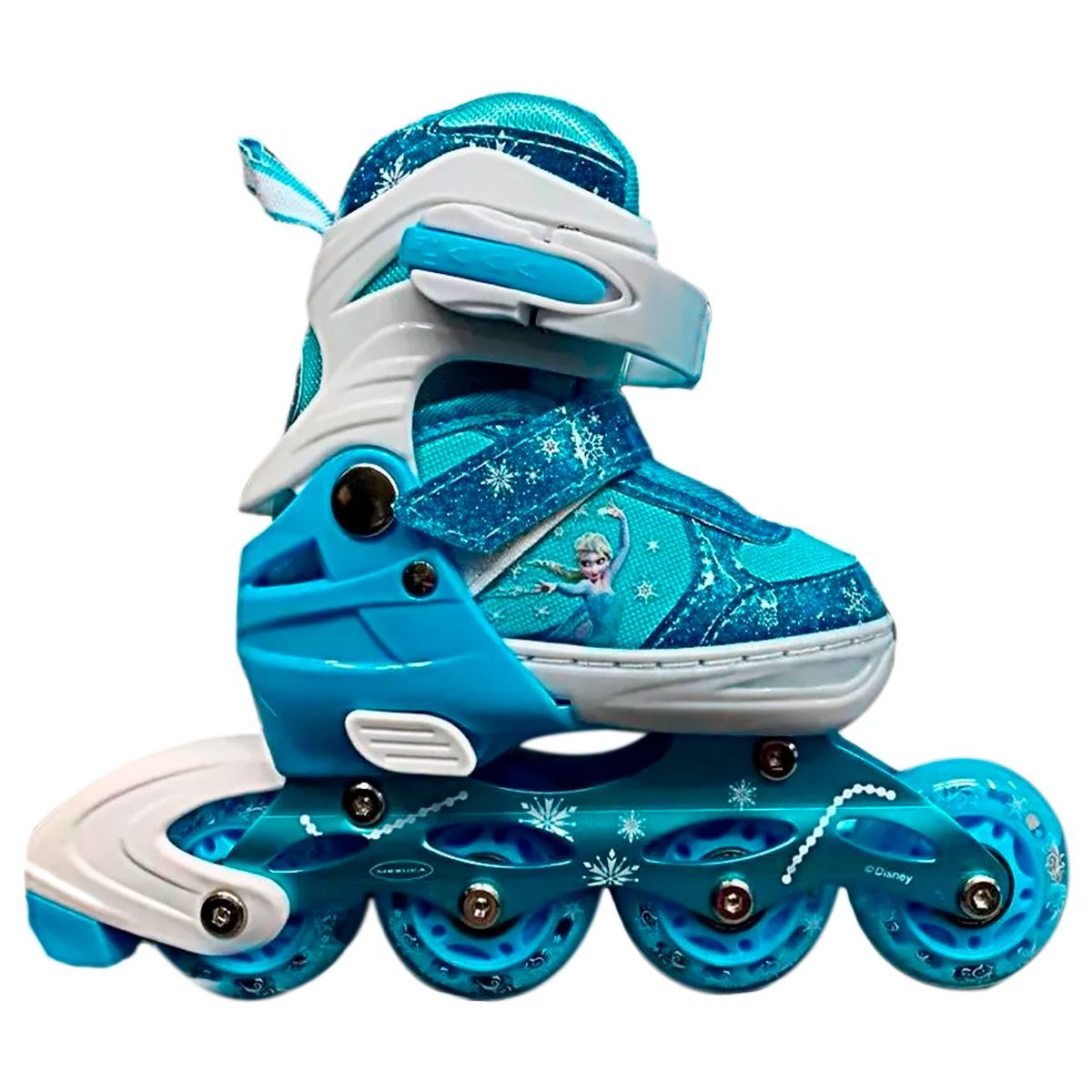 GENERICO - Kit Patines Ajustables Frozen Niñas  Proteccion Casco Luces