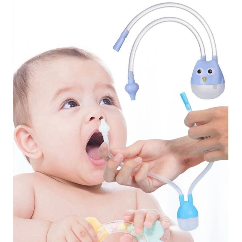 GENERICO - Aspirador Nasal Bebe Limpia Nariz Succionador  Azul
