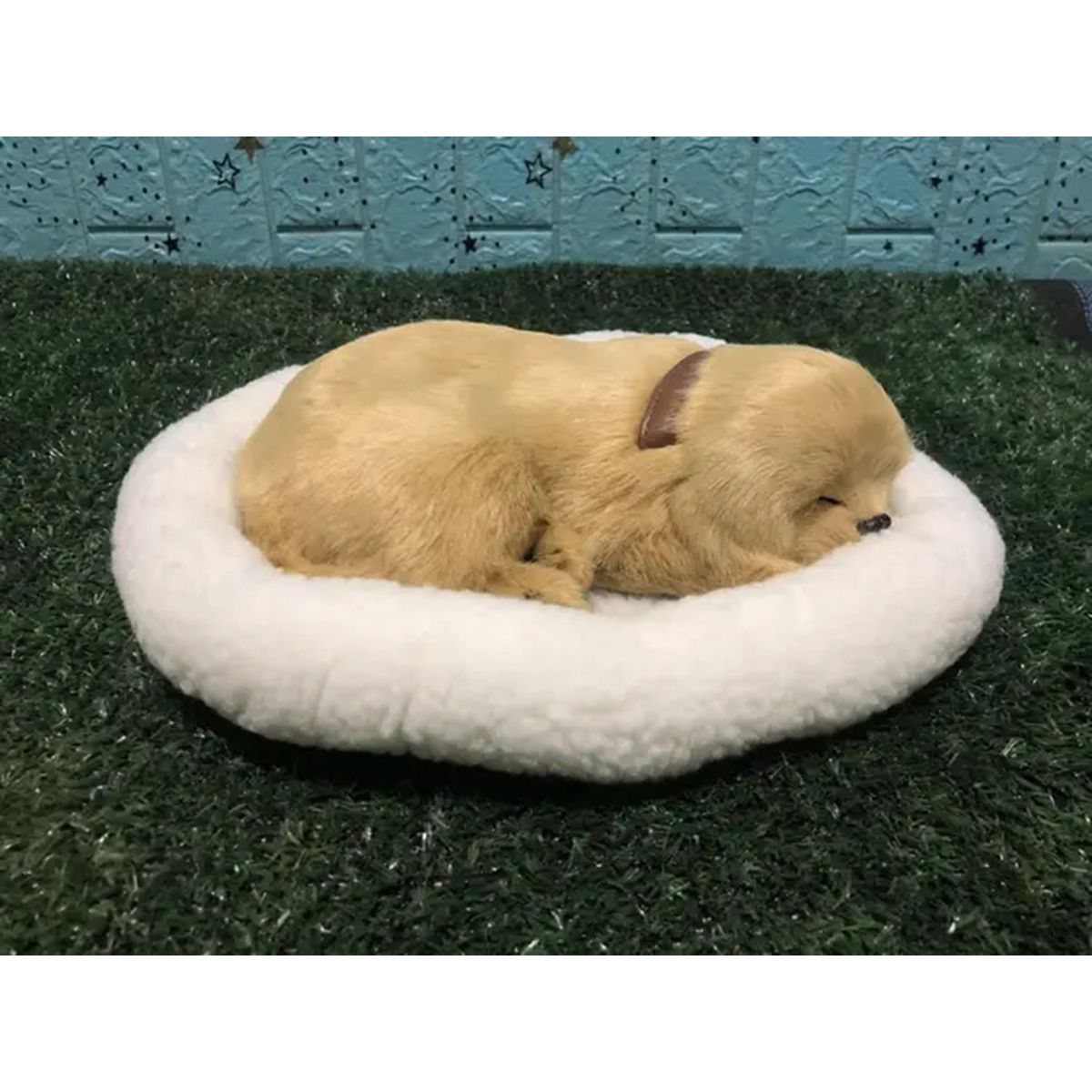 GENERICO - Peluche Perro Mascota Real Con Sonido Ronca Y Respira Nido