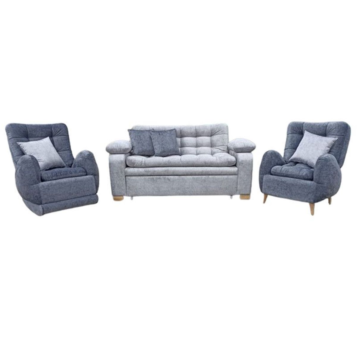 DELUXE FURNITURE - Juego de Sala Emil 2-1-1 Puestos Multicolor