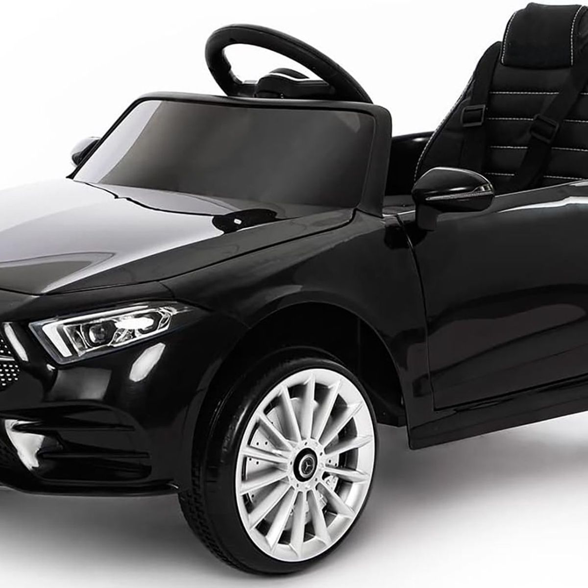 MERCEDES BENZ - Carro Electrico Niños Mercedes B Ctrol Luces Led 12V - Negro
