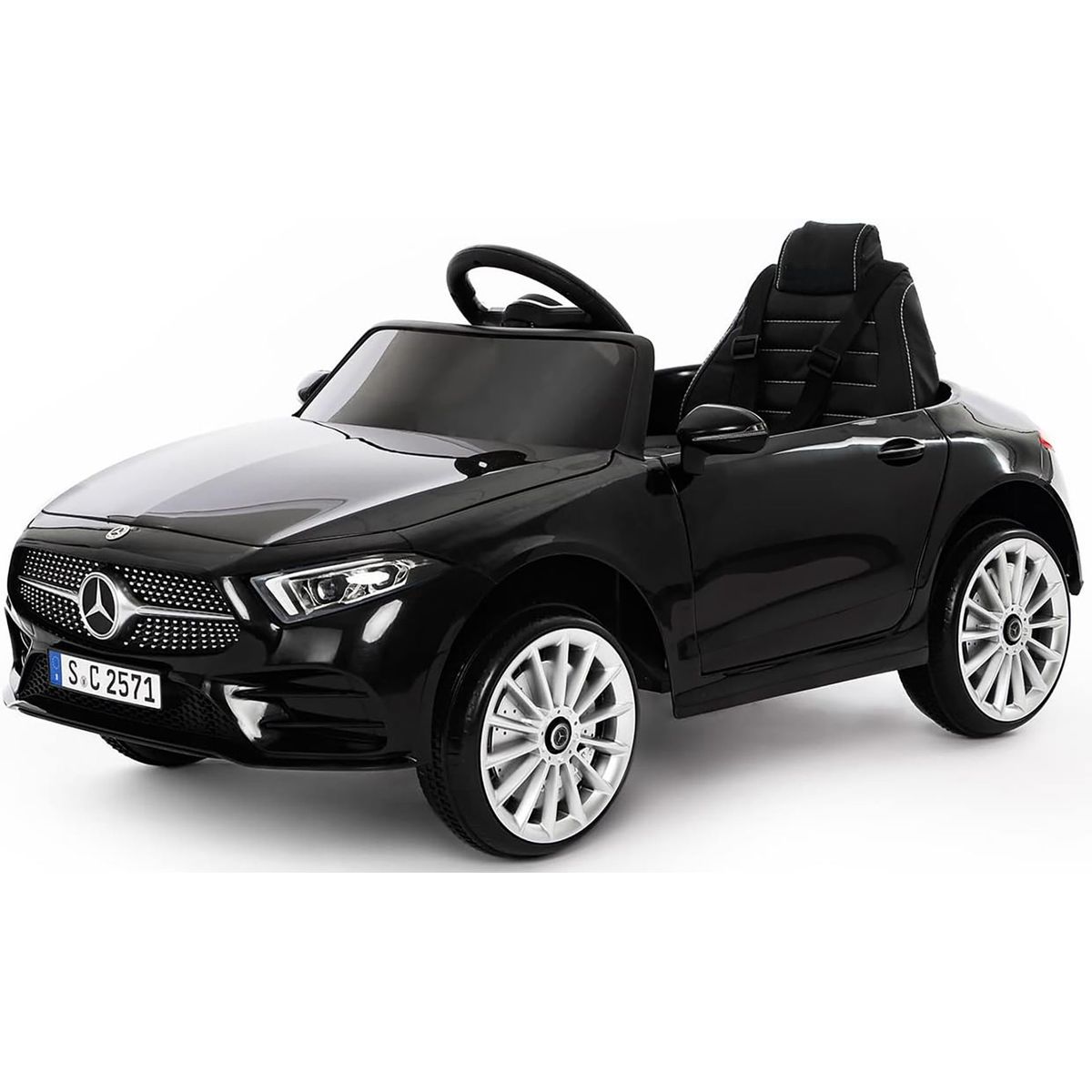 MERCEDES BENZ - Carro Electrico Niños Mercedes B Ctrol Luces Led 12V - Negro