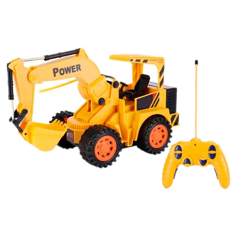 GENERICO - Tractor Retroexcavadora Carro 8037e Control Juguete Niños