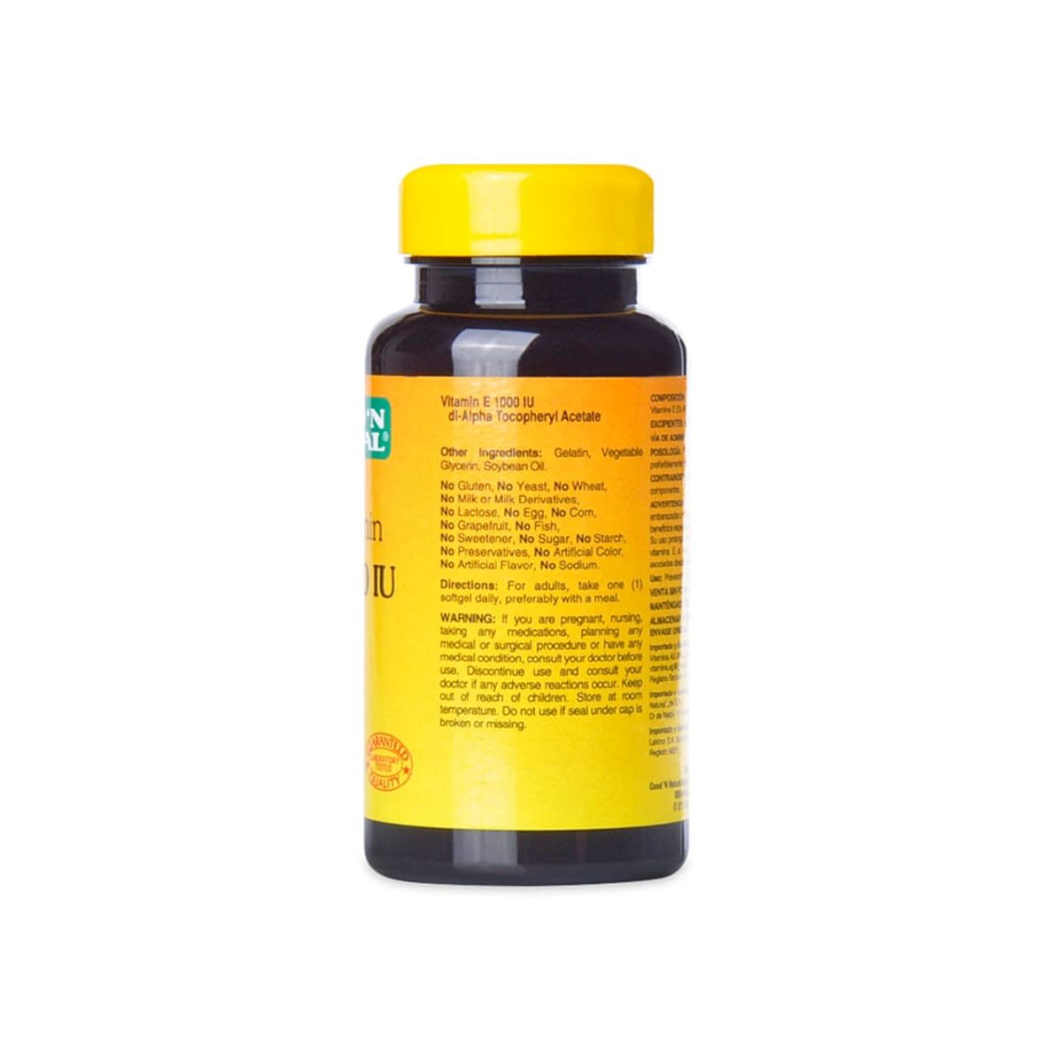 GOOD NATURAL - Vitamina E 1000Iu Good Natural X 50 Capsulas