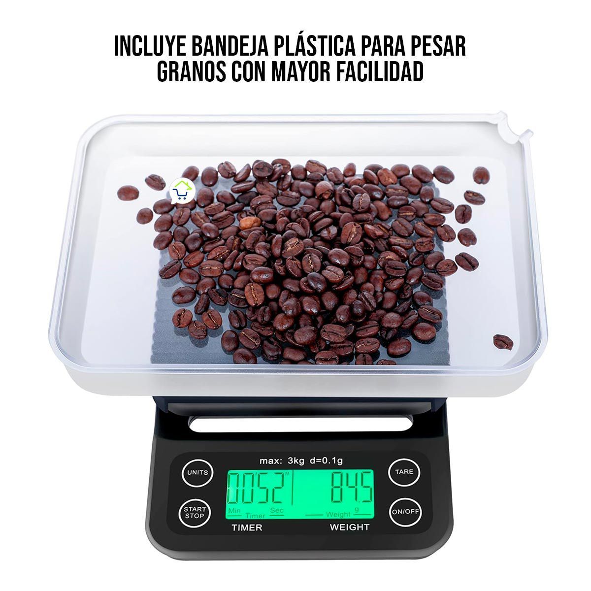 COMPRALOENCASA COM - Gramera Digital Para Café Con Temporizador LED Profesional Bp122