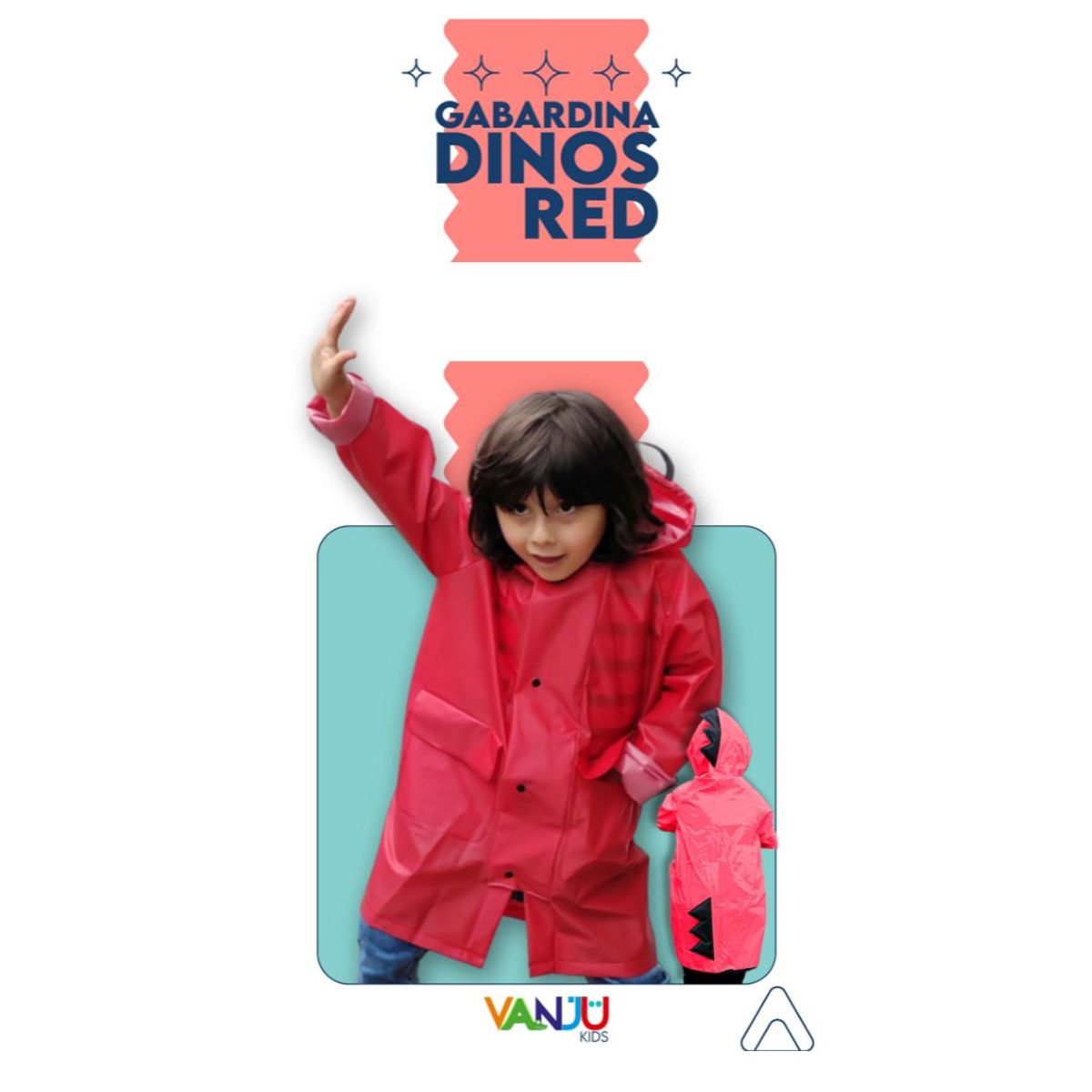 AFM - Impermeable Dinos para niños