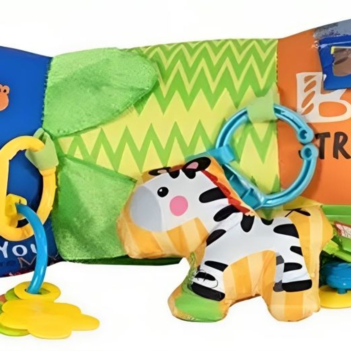 JUGANDO Y EDUCANDO - Almohada Azul Para Bebe Estimulacion Para Gateo