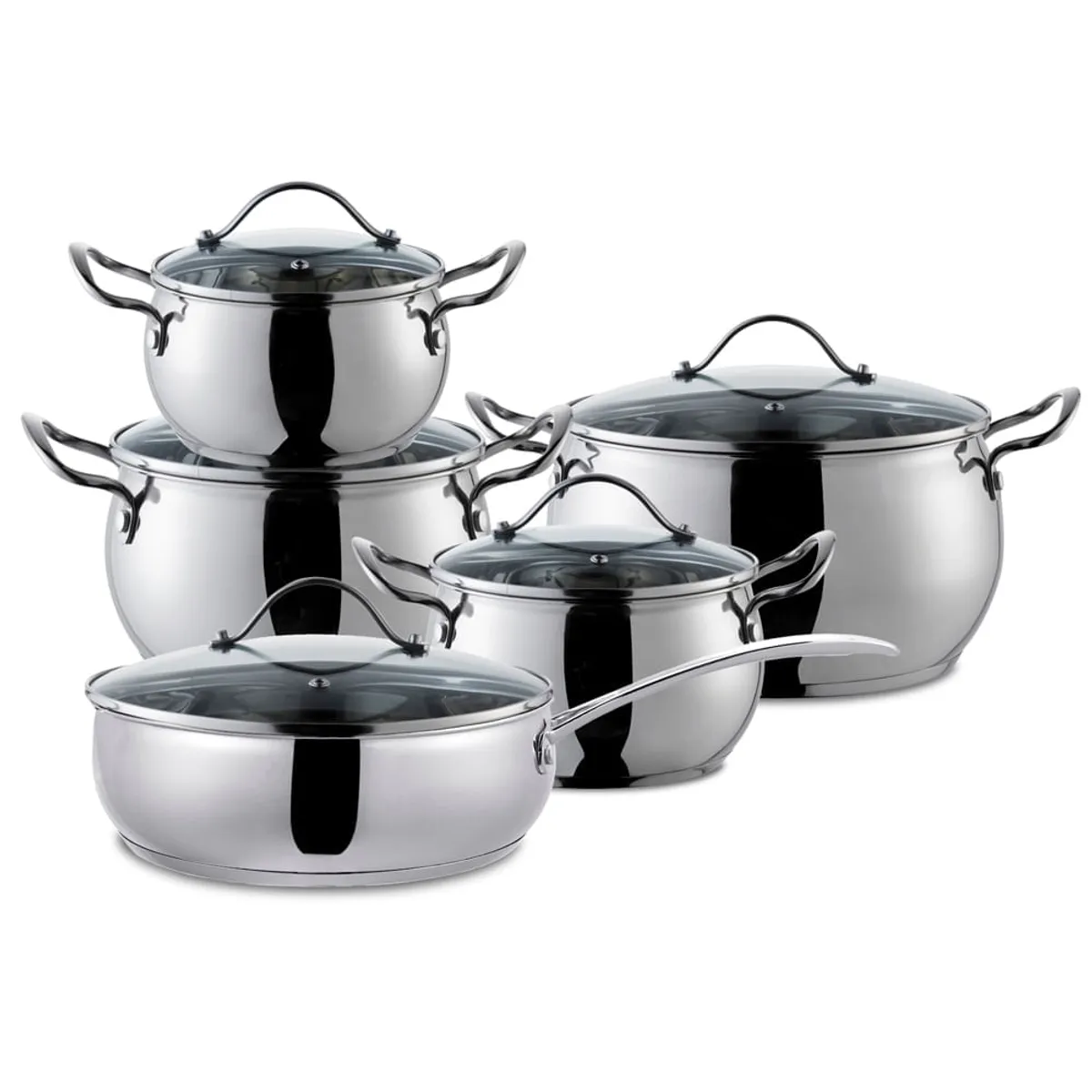 ILKO - Bateria 10 Piezas Ilko Apple Acero Inoxidable