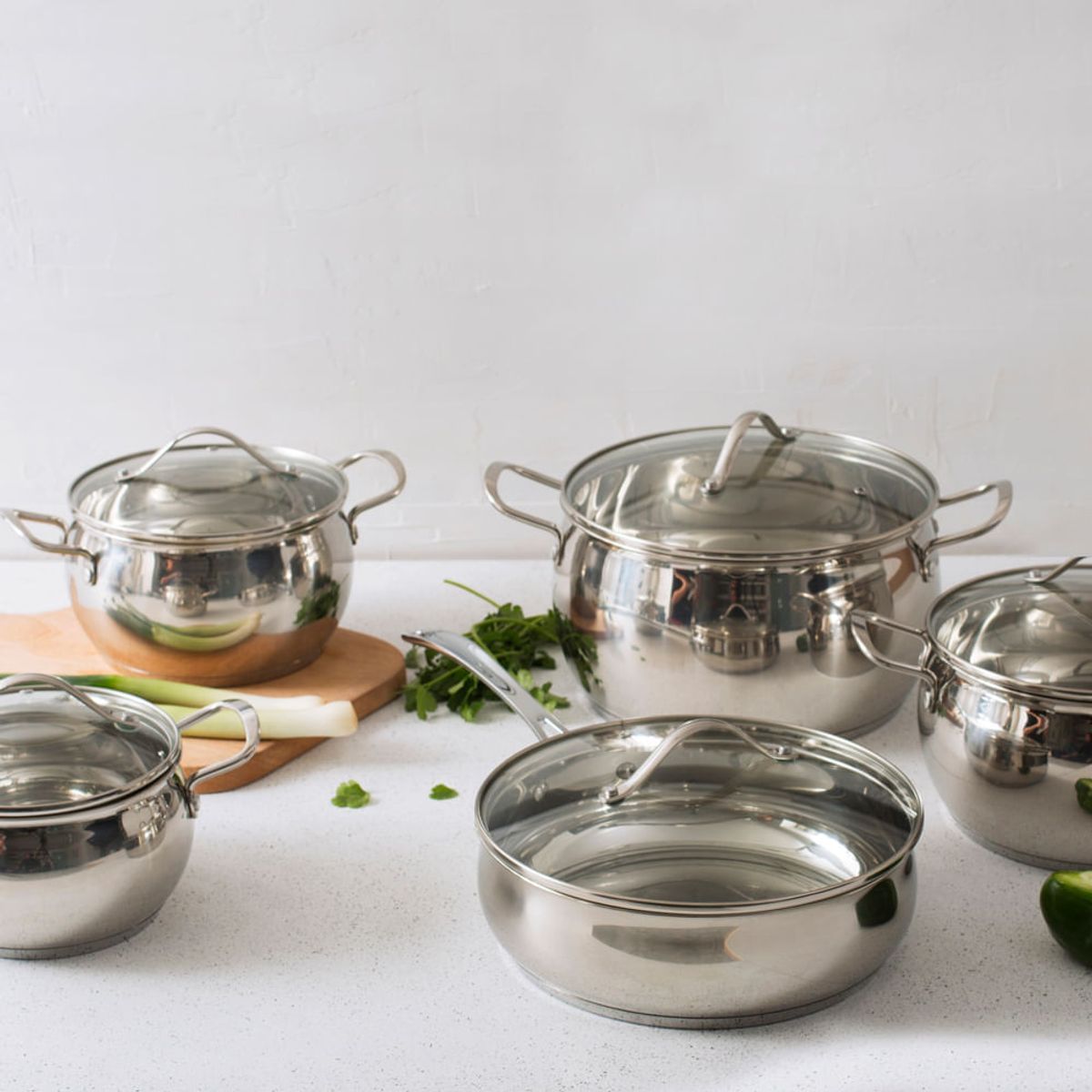 ILKO - Bateria 10 Piezas Ilko Apple Acero Inoxidable