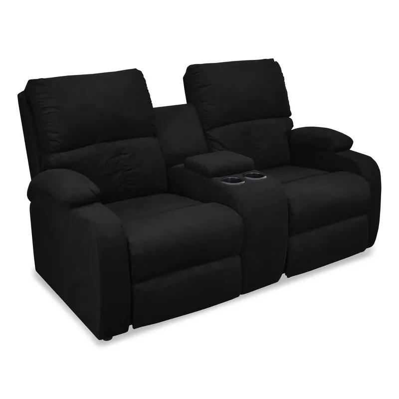 MICA - Sofá Reclinable Moderno en Microfibra 2 Puestos New Rest 163 x 95 x 92 cm Mica