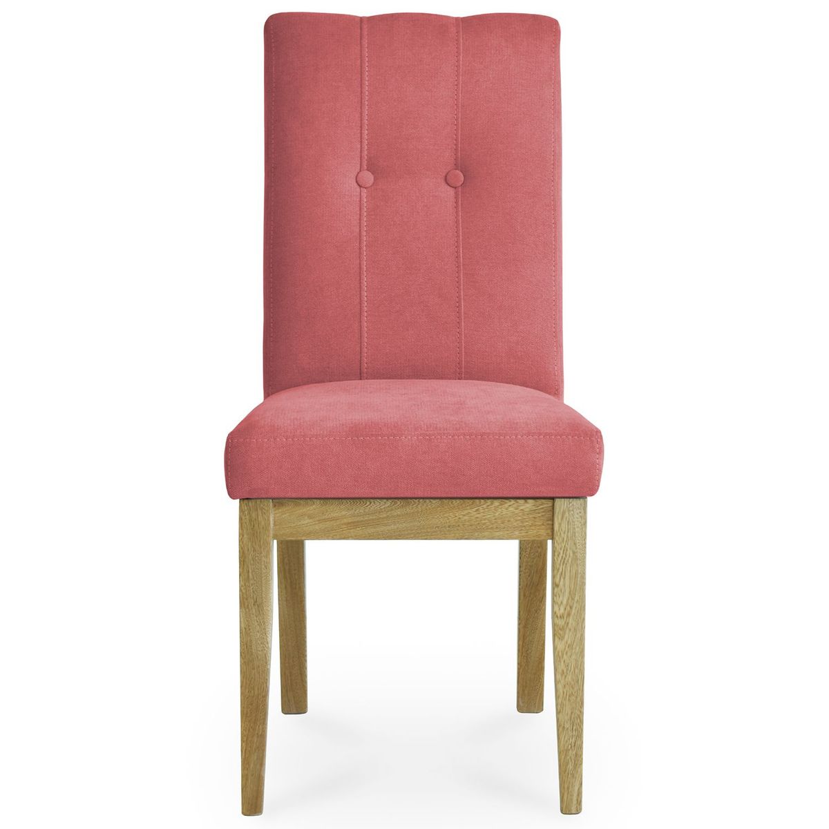 ELITE LIVING - Set x2 Sillas de Comedor Turín Madera Roble Flor morado - Microfibra Antifluidos