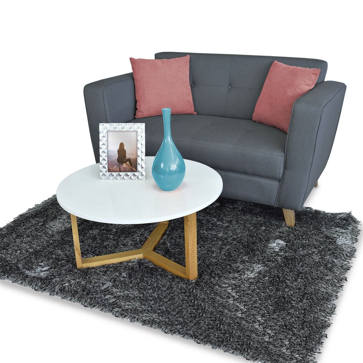 ELITE LIVING - Sofá 2 Puestos Tela Seúl Elite Living - Mueble - Mueble