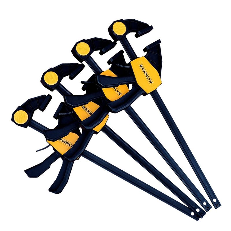 BROOKLYN - Prensas Sargento Rapida Set X4 De 12 Y 6 Pulgadas Brooklyn - Amarillo-