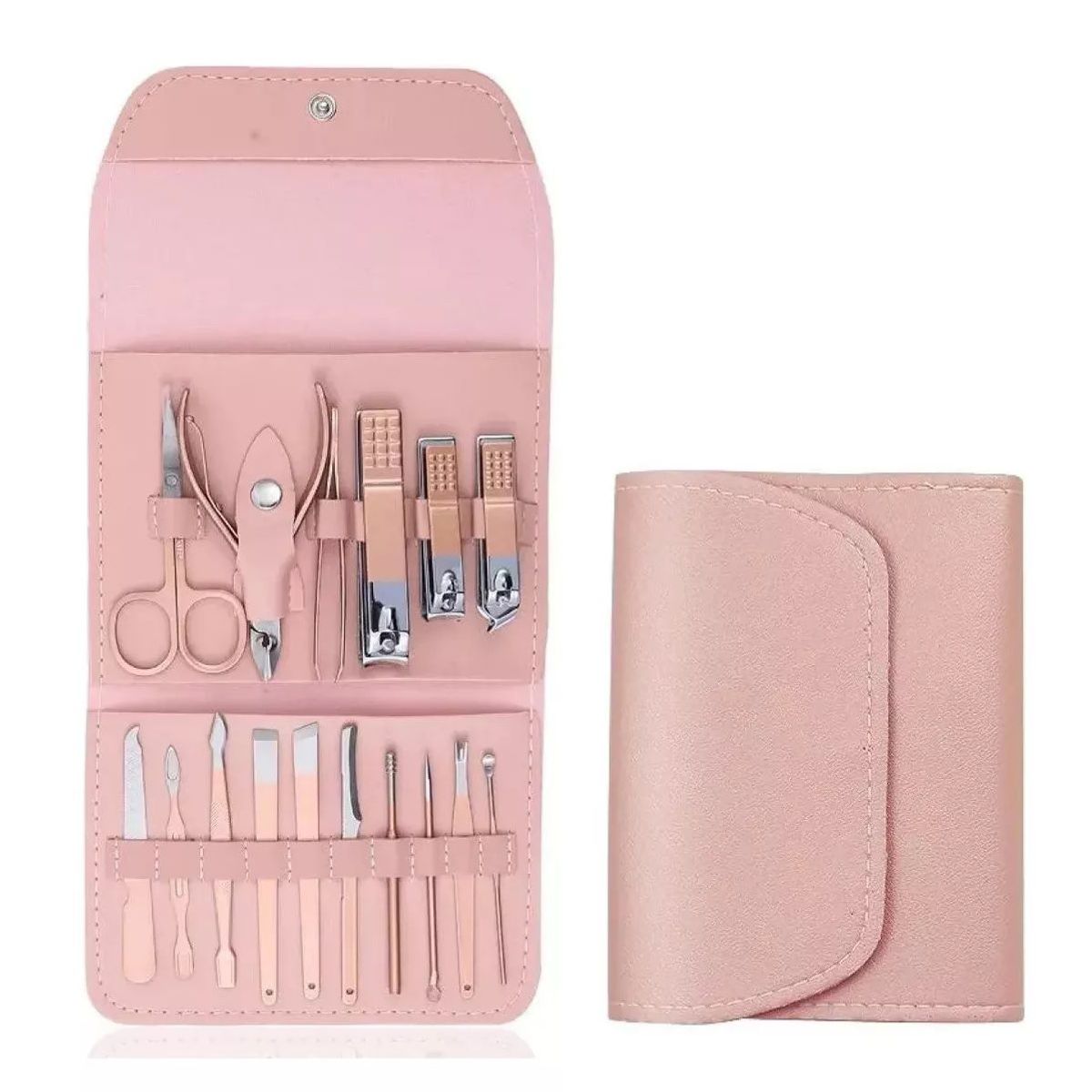 GENERICO - Set Manicure Pedicure Y Cuidado Facil 16 Piezas + Estuche