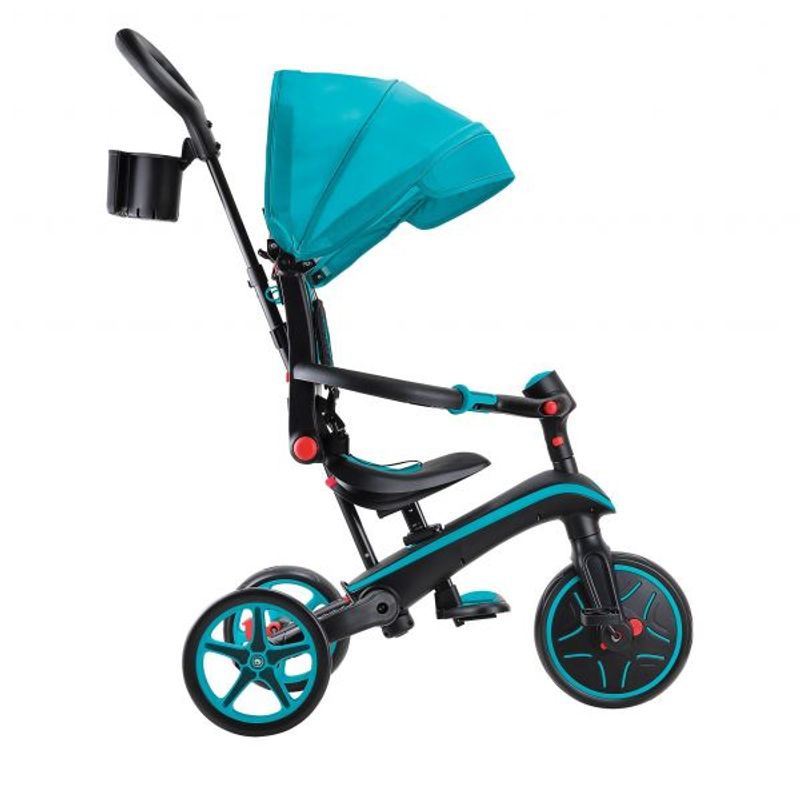 GLOBBER - TRICICLO EXPLORER 4 EN 1 TEAL - PLEGABLE