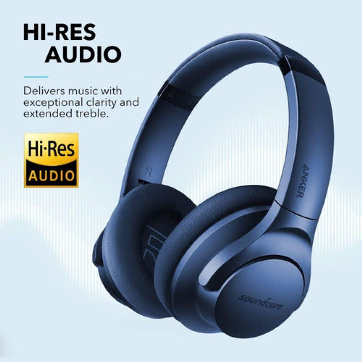 SOUNDCORE - Audífonos Inalámbricos Anker Soundcore Life Q20 Azul