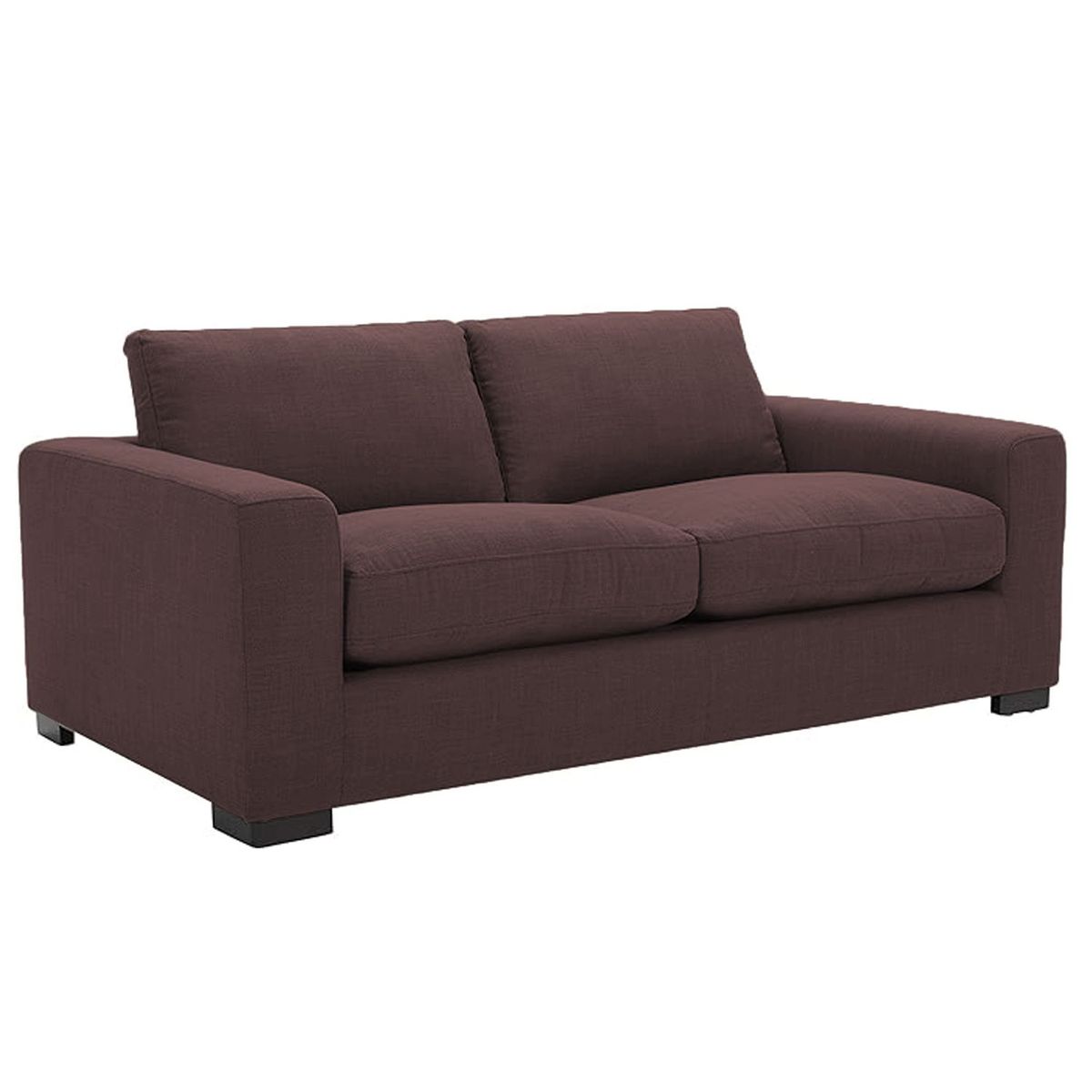 DELUXE FURNITURE - Sofá King 3 Puestos tela anti fluidos Marrón