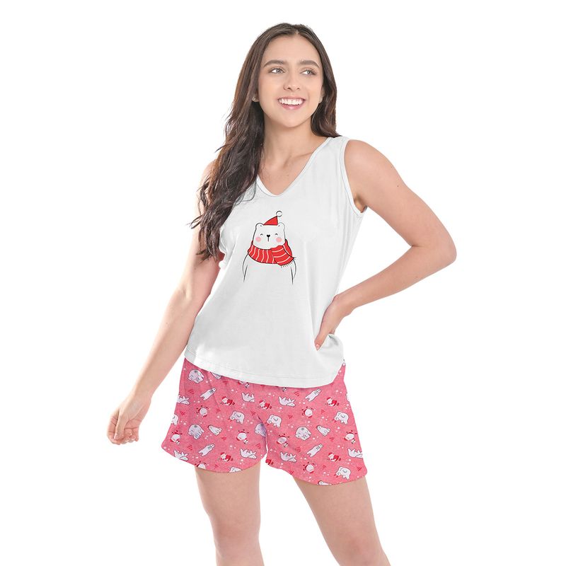 ROMANELLA - Conjunto Pijama de SHORT Navideña Romanella