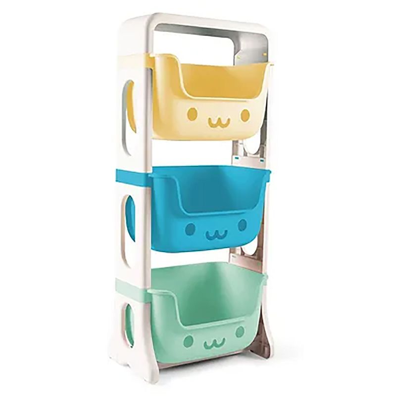 RIMAX - Estante organizador 3 Niveles Niño Amarrillo Blanco