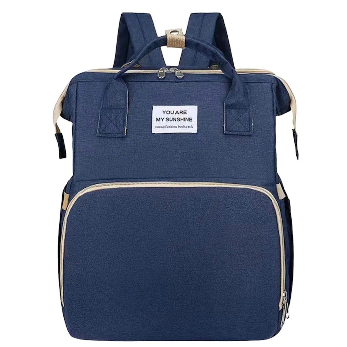 GENERICO - Morral Pañalera Tipo Cuna Con Cambiador De Bebe Plegable