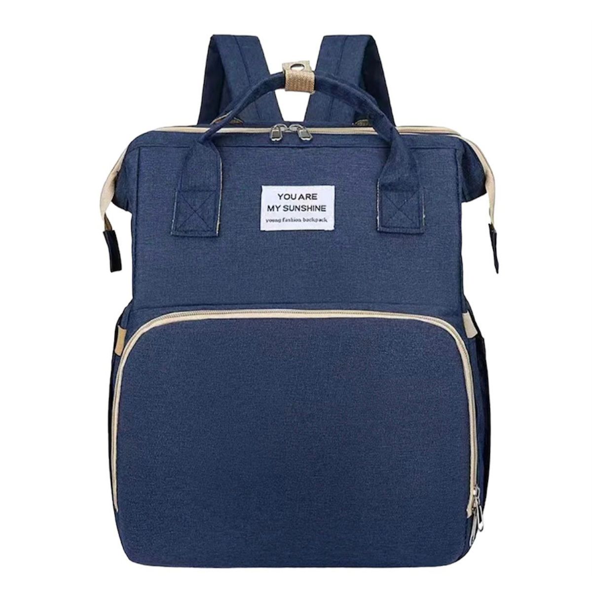 GENERICO - Morral Pañalera Tipo Cuna Con Cambiador De Bebe Plegable