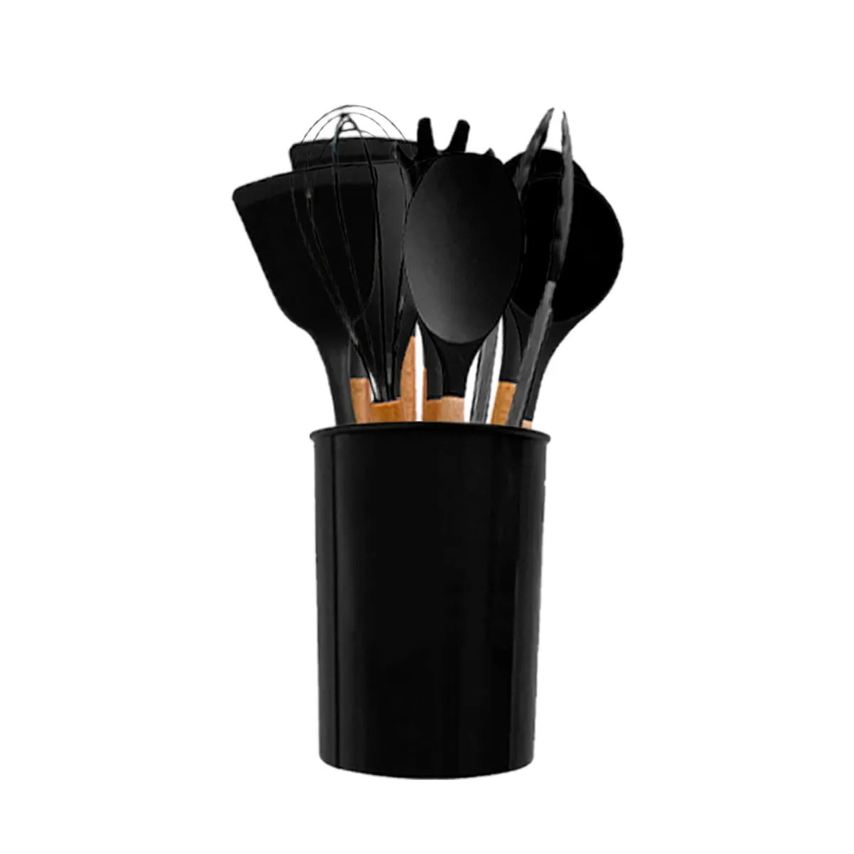 ECOCINARE - Set De 12 Utensilios Cocina De Silicona Resistente Al Calor-