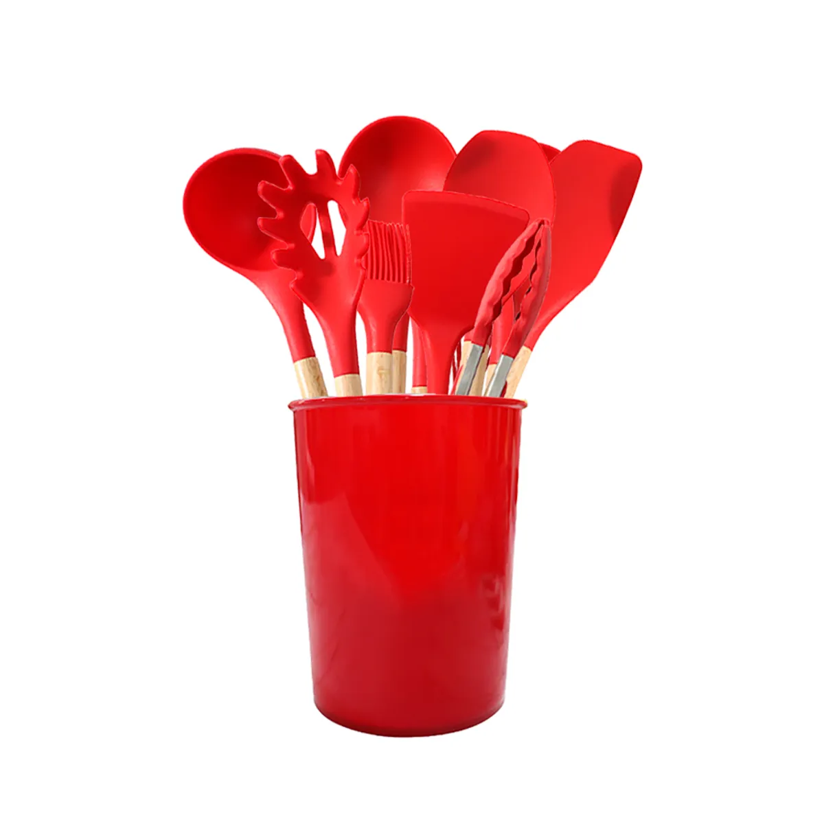 ECOCINARE - Set De 12 Utensilios Cocina De Silicona Resistente Al Calor-