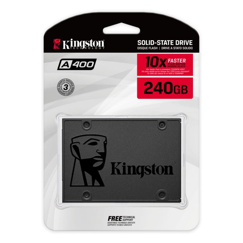 KINGSTON - kingston SSD Unidad de estado solido A400 240GB 25”