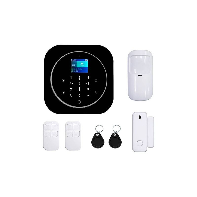 GENERICO - Sistema De Alarma WiFi + GSM Compatible Con Alexa y Google Assistant