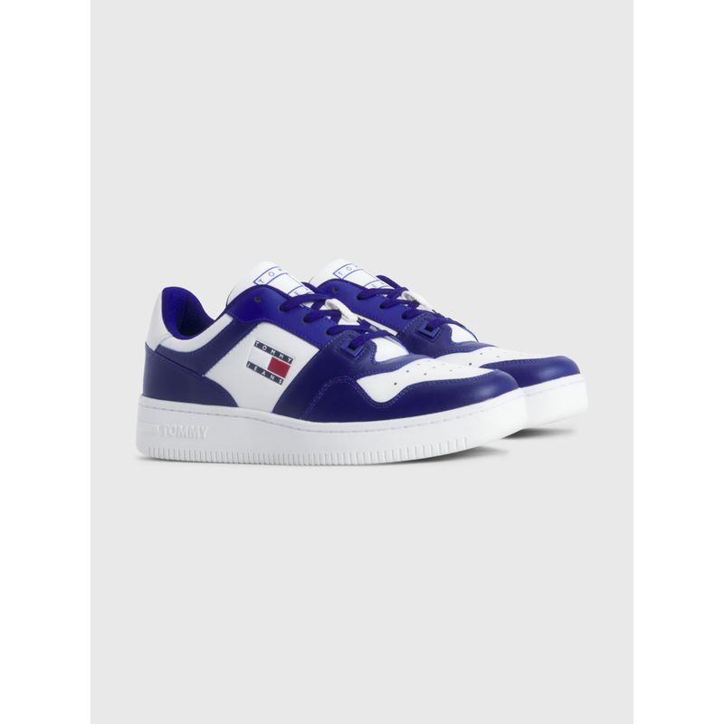 TOMMY HILFIGER - Tenis Estilo Baloncesto Color Block Hombre Azul Tommy Hilfiger