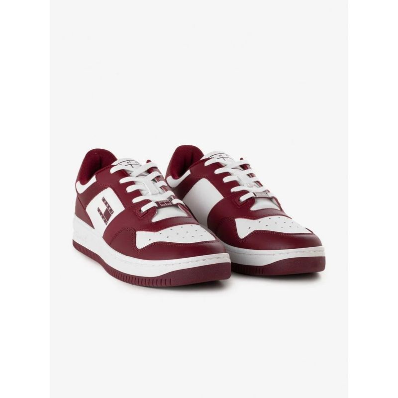 TOMMY HILFIGER - Tenis En Piel De Gran Calidad Hombre Rojo Tommy Hilfiger