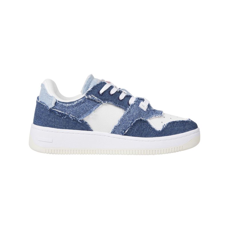 TOMMY HILFIGER - Tenis Tipo Basket Denim Mujer Azul Tommy Hilfiger