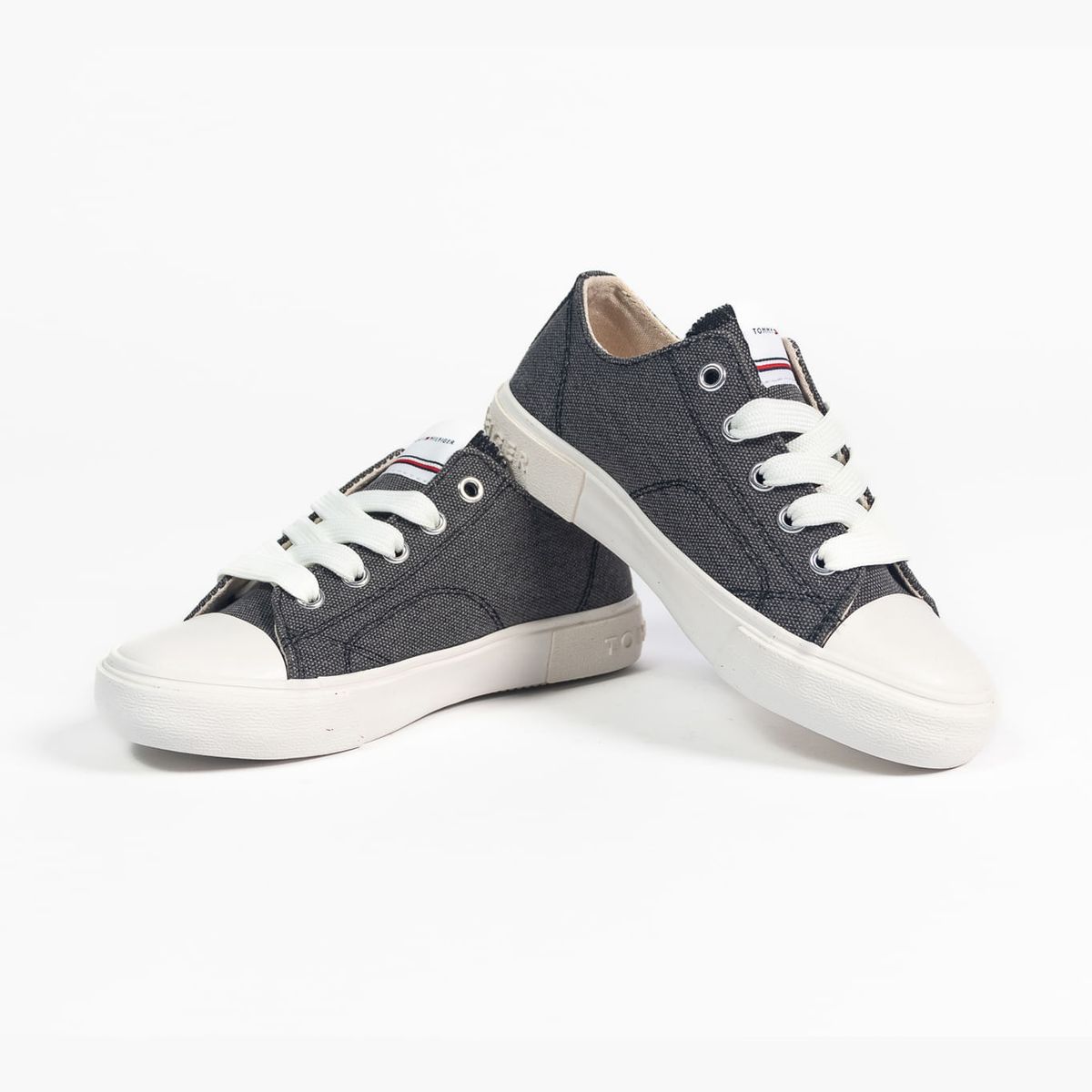 TOMMY HILFIGER - Tenis Casual Para Niño Negro Tommy Hilfiger
