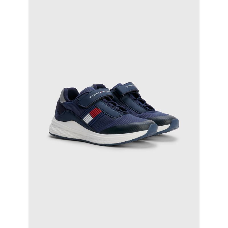 TOMMY HILFIGER - Tenis Con Velcro Para Niño Azul Tommy Hilfiger