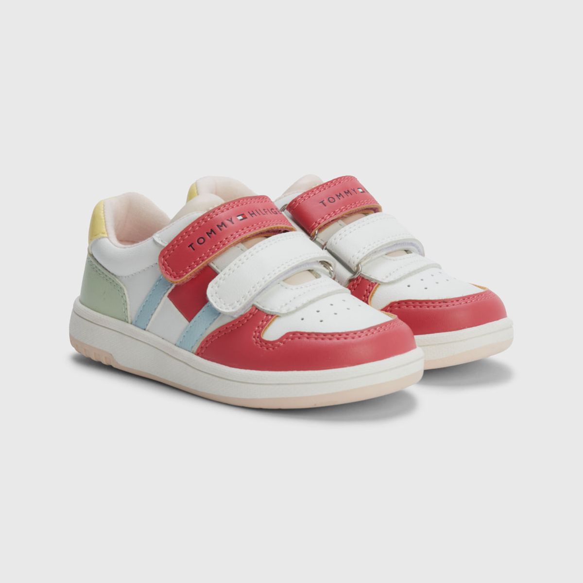 TOMMY HILFIGER - Tenis Doble Velcro De Niña Blanco Tommy Hilfiger