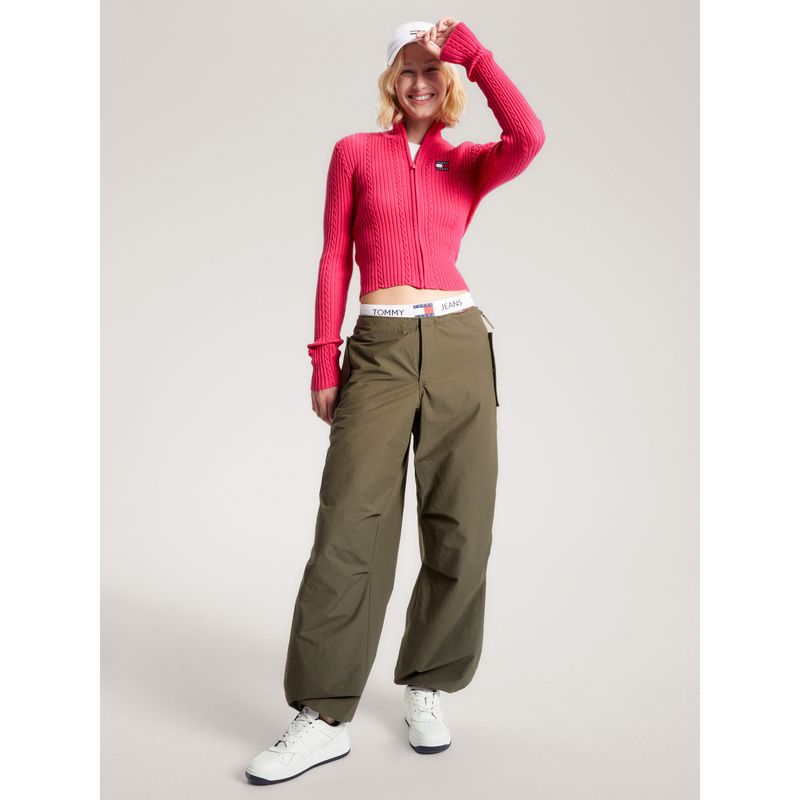 TOMMY HILFIGER - Tenis Retro Cuero Con Logo Mujer Blanco Tommy Hilfiger