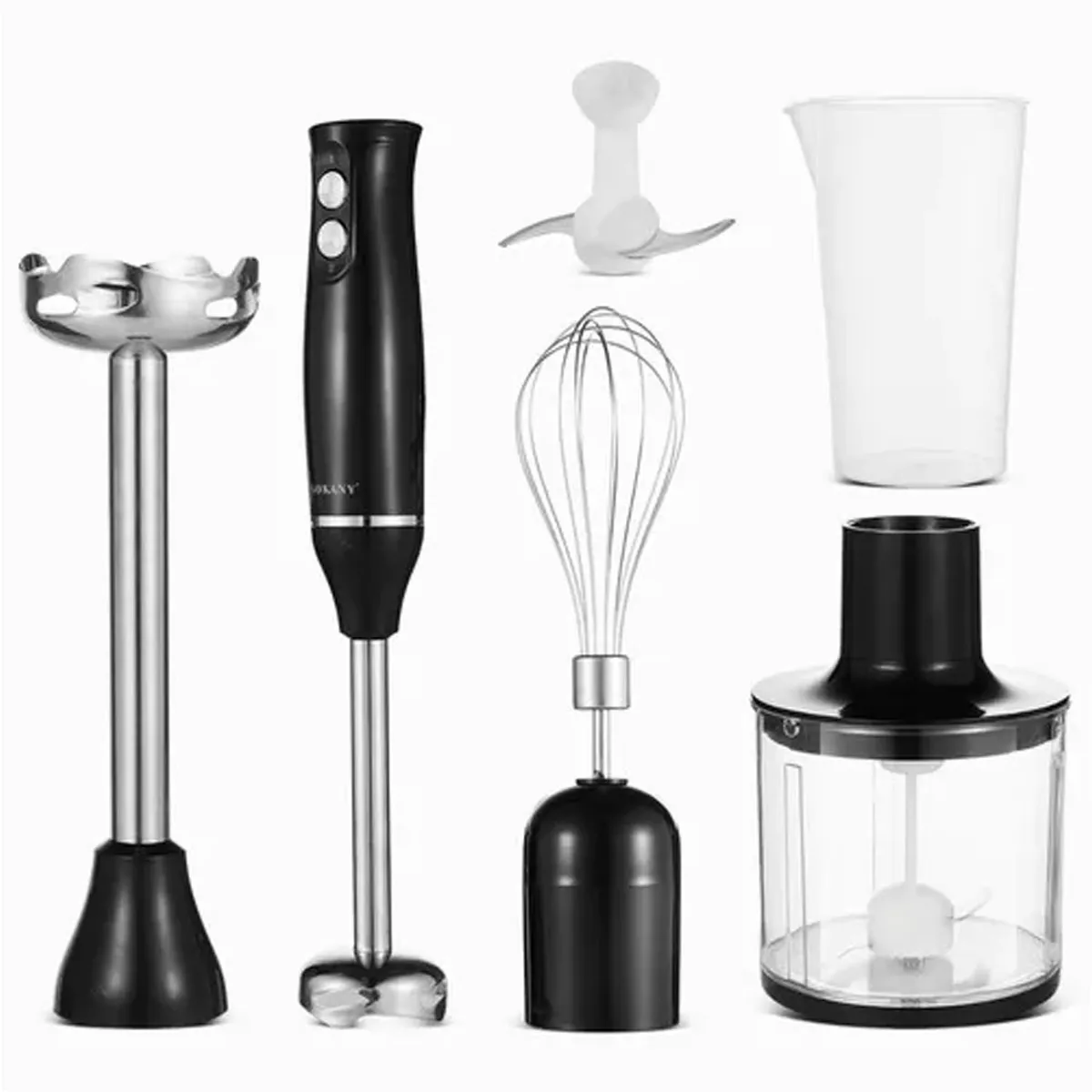 SOKANY - Batidora De Inmersión De Mano Multifuncional 4 En 1 500w