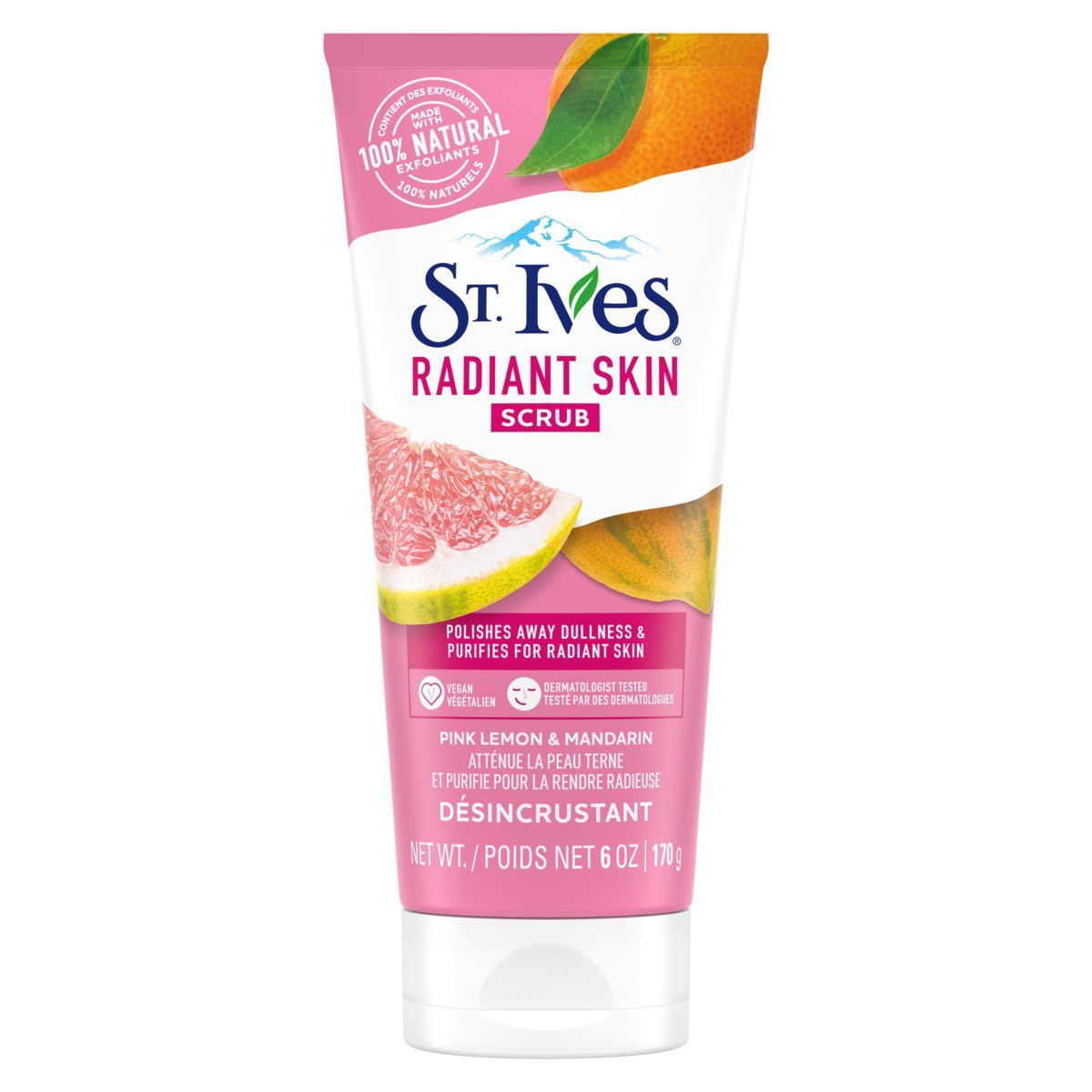 ST IVES - Exfoliante St. Ives Limón Rosa y Mandarina Naranja 170 g_.