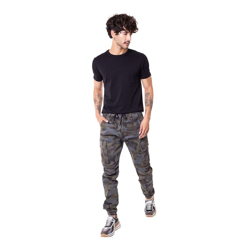 DREAMER - Pantalón Jogger Cargo camuflado