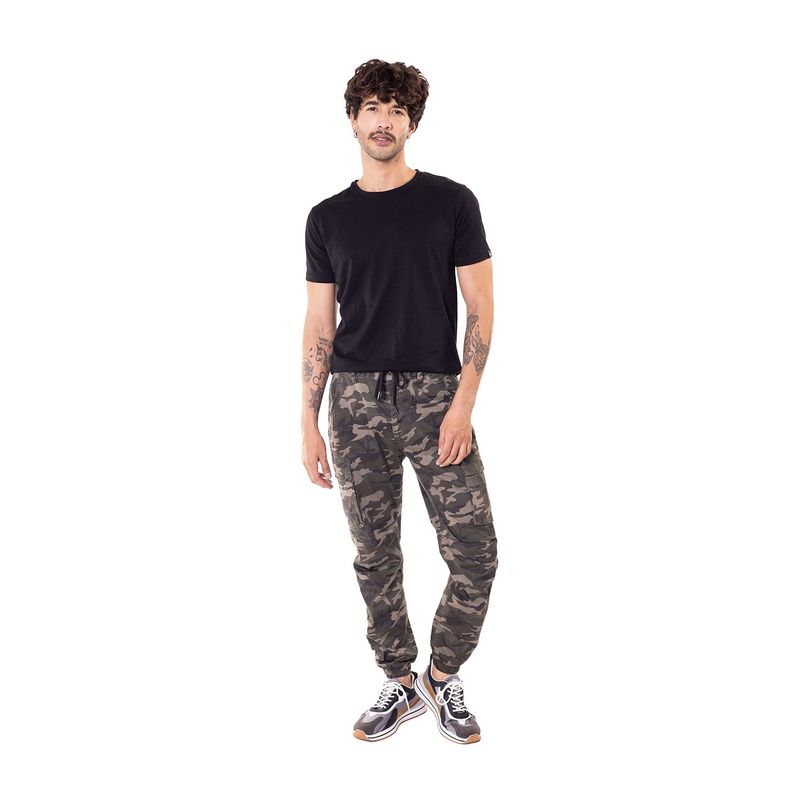 DREAMER - Pantalón Jogger Cargo camuflado